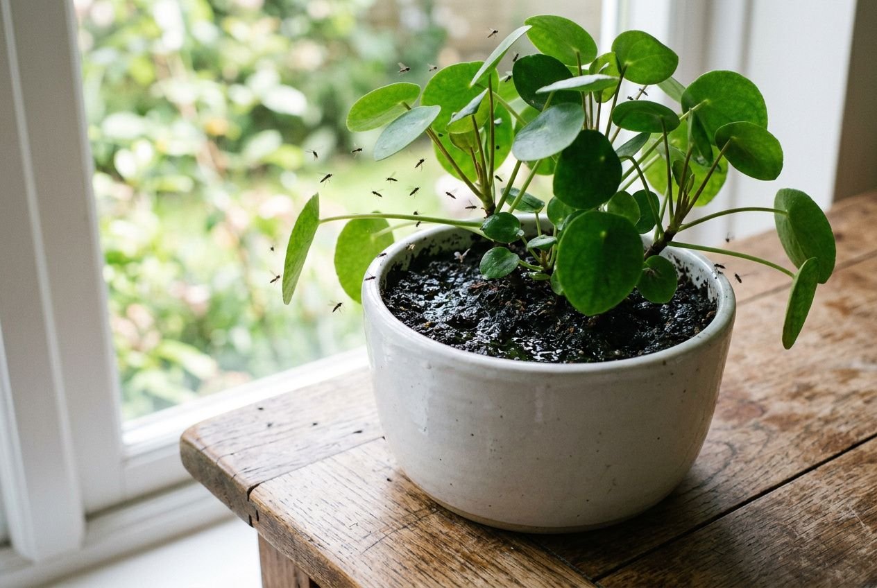 Pourquoi j'ai des moucherons chez moi : solution utile
